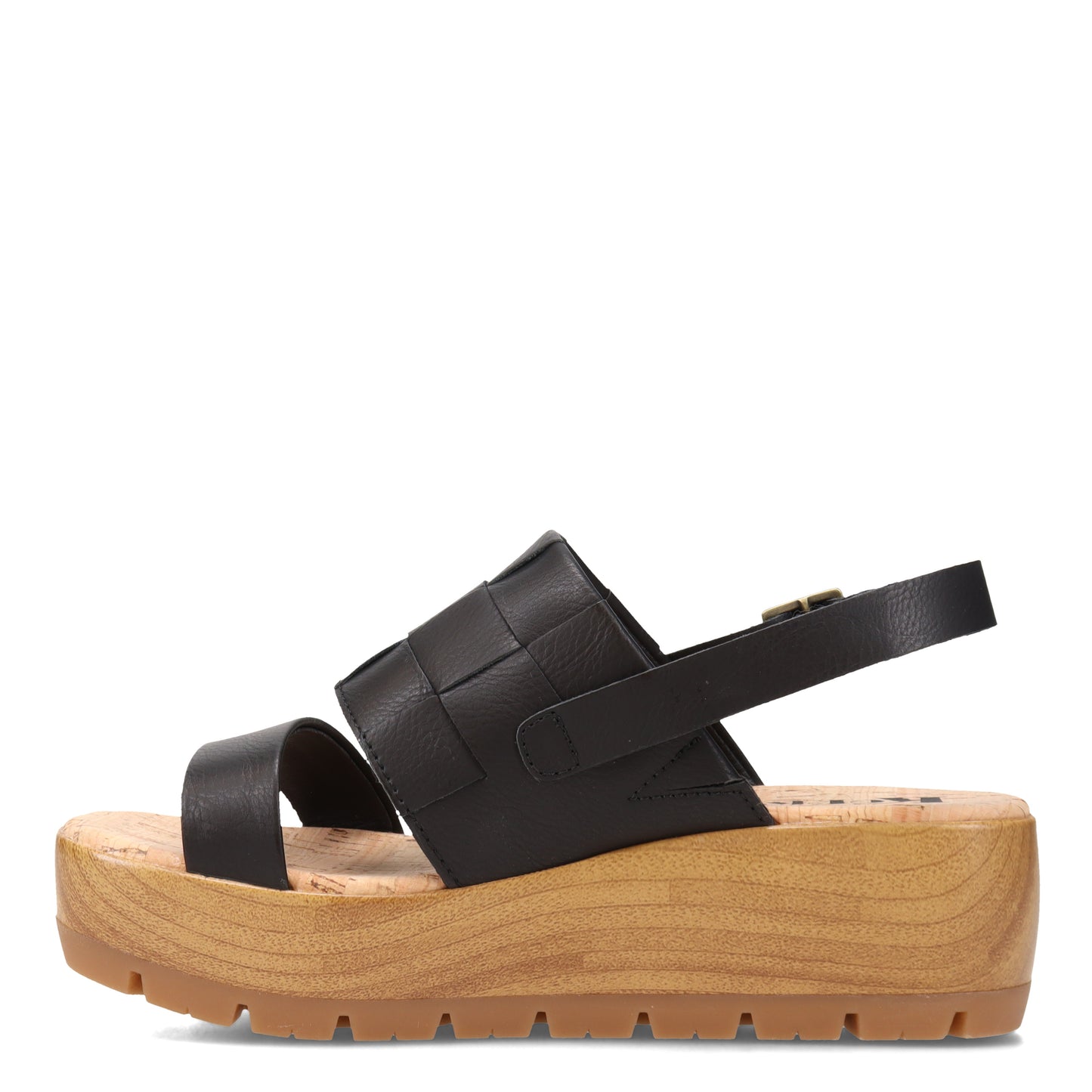 Peltz Shoes  Women's KORKS Fraya Sandal Black KR0011109