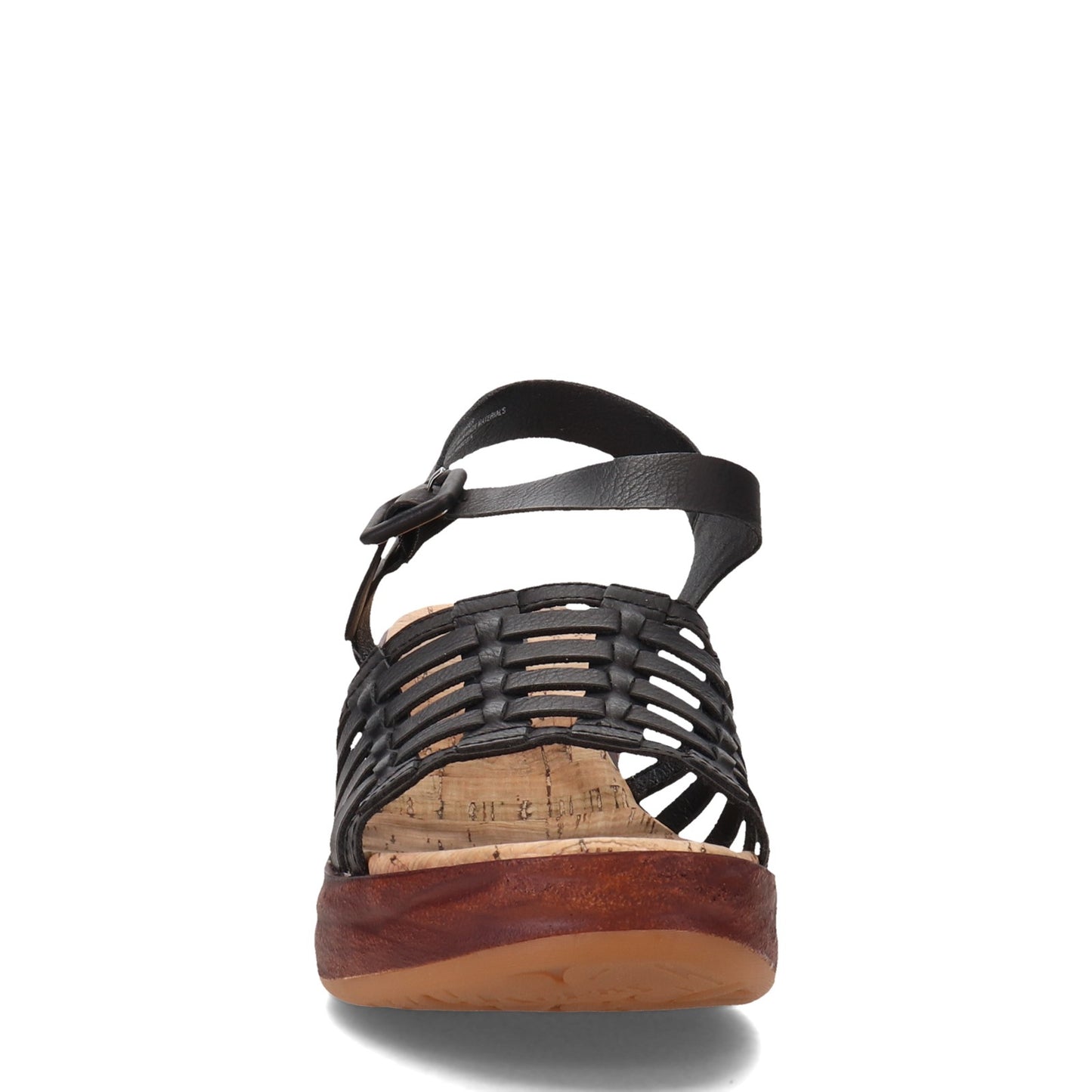 Peltz Shoes  Women's KORKS Marley Sandal Black KR0011409
