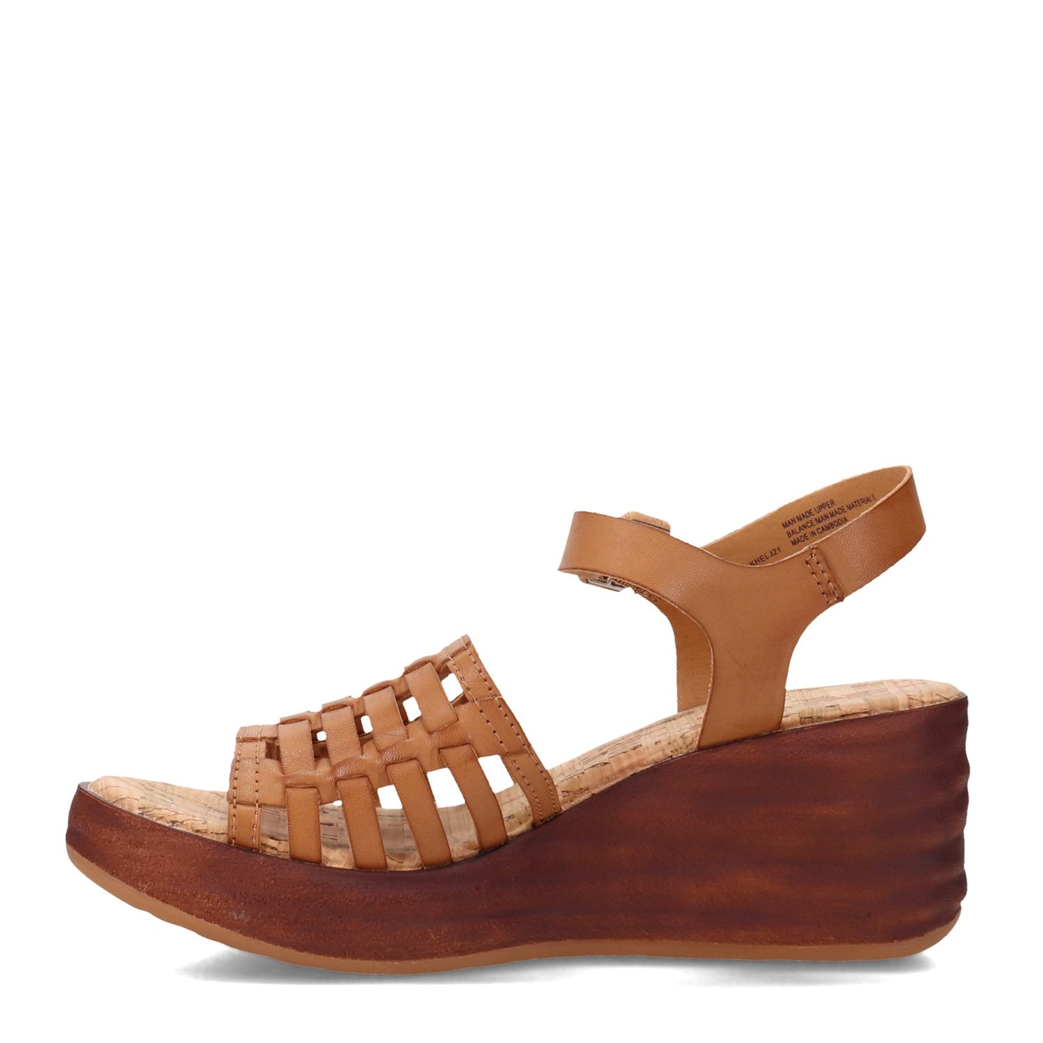 Peltz Shoes  Women's KORKS Marley Sandal Tan KR0011416