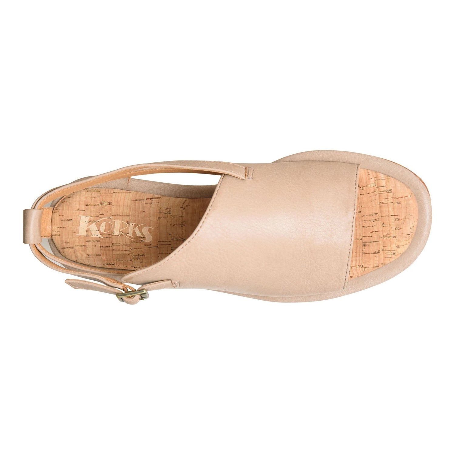 Peltz Shoes  Women's KORKS Tate Sandal Natural KR0012475