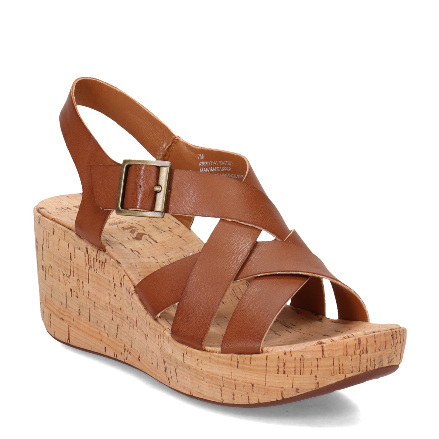 Peltz Shoes  Women's KORKS Nova Sandal Light Brown KR0013141