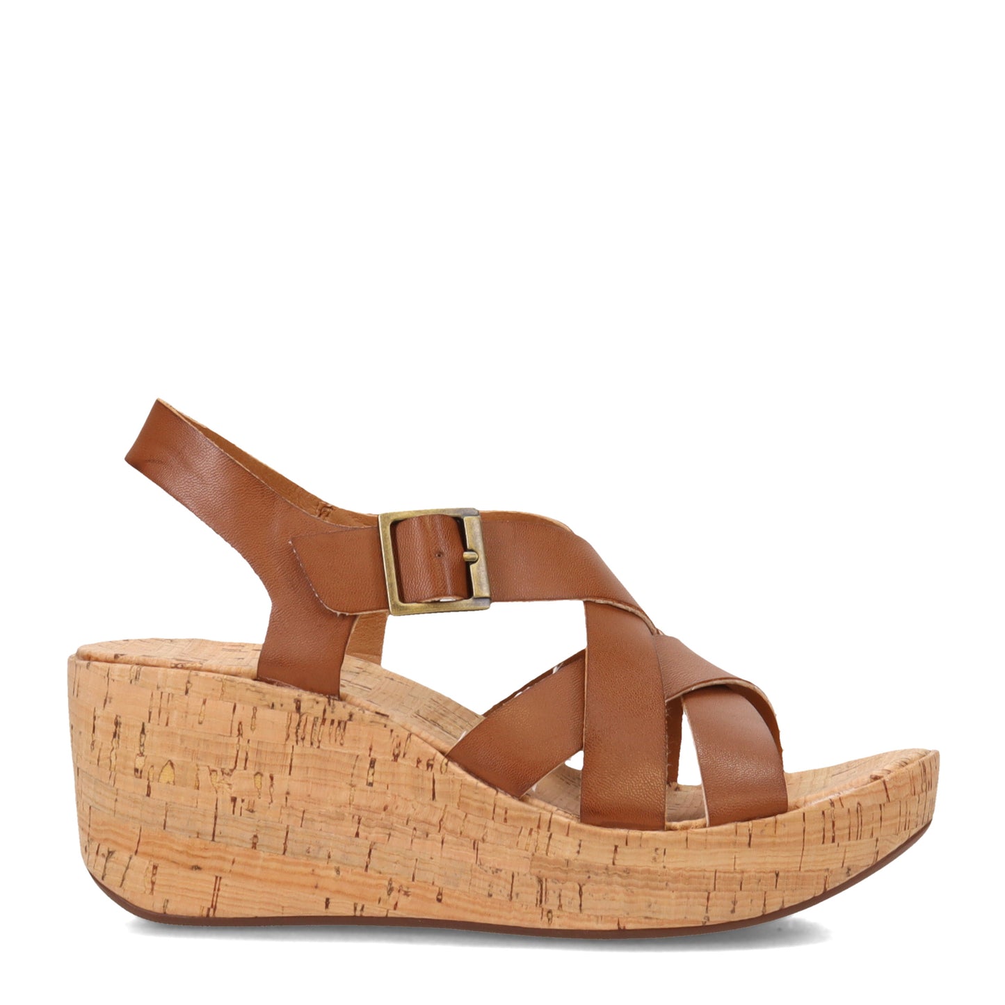 Peltz Shoes  Women's KORKS Nova Sandal Light Brown KR0013141
