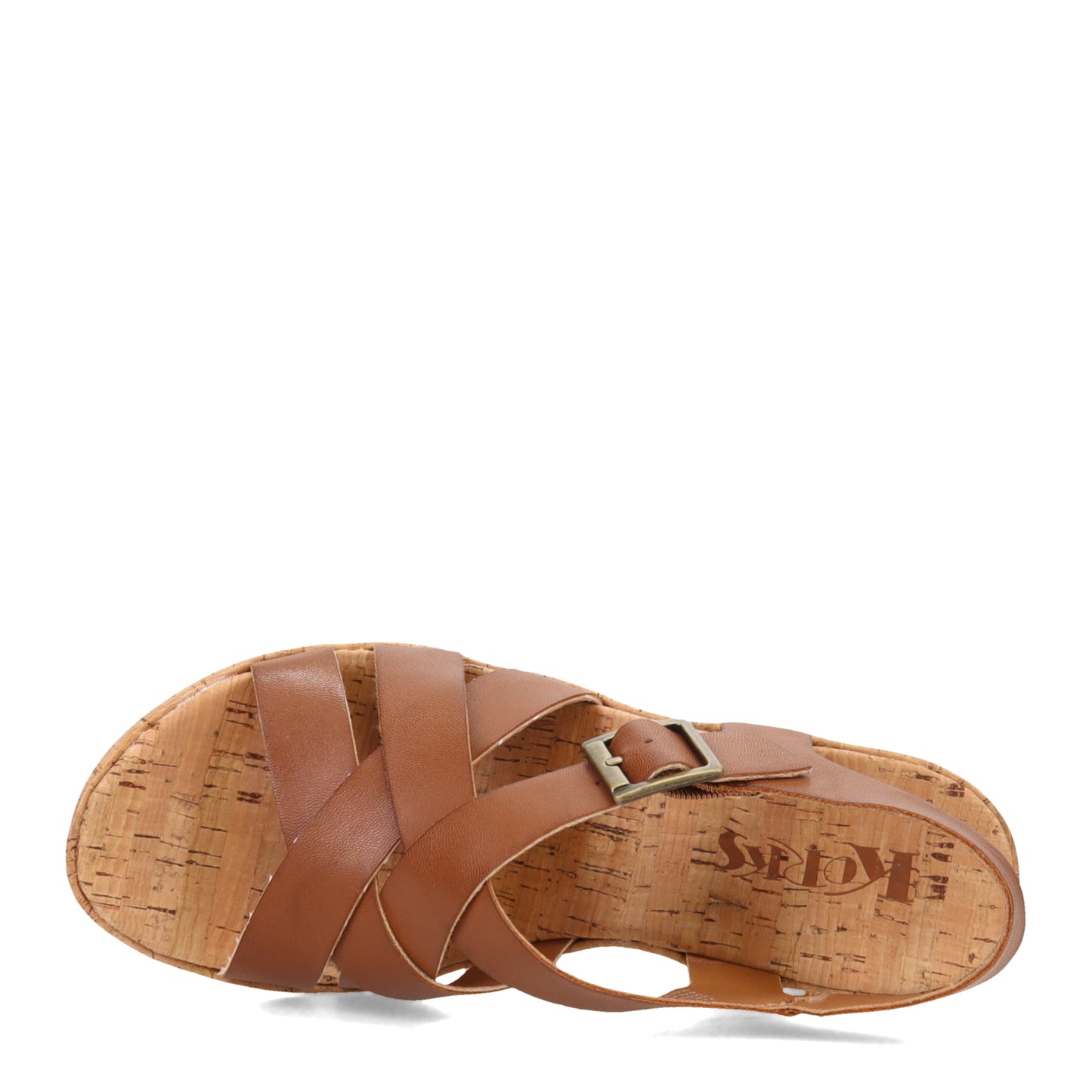Peltz Shoes  Women's KORKS Nova Sandal Light Brown KR0013141
