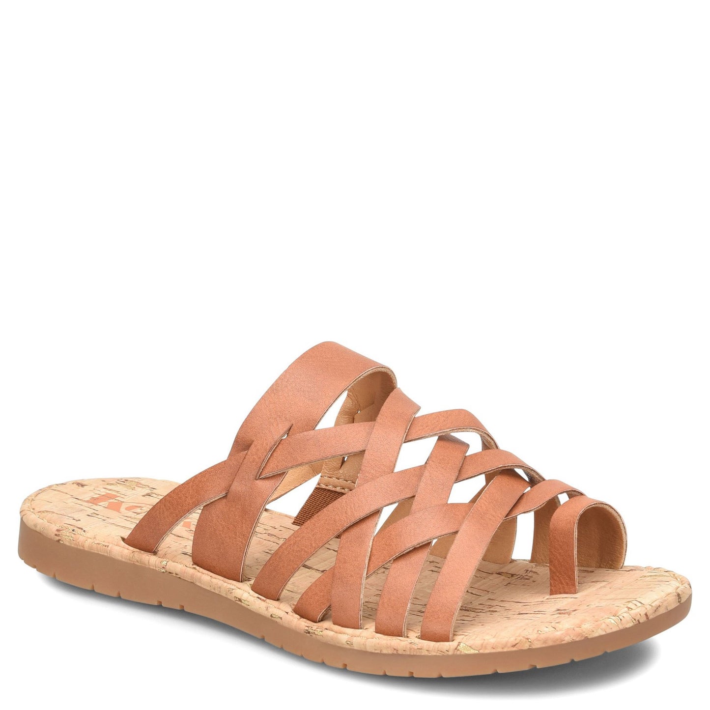 Peltz Shoes  Women's KORKS Scout Sandal Tan KR0013316