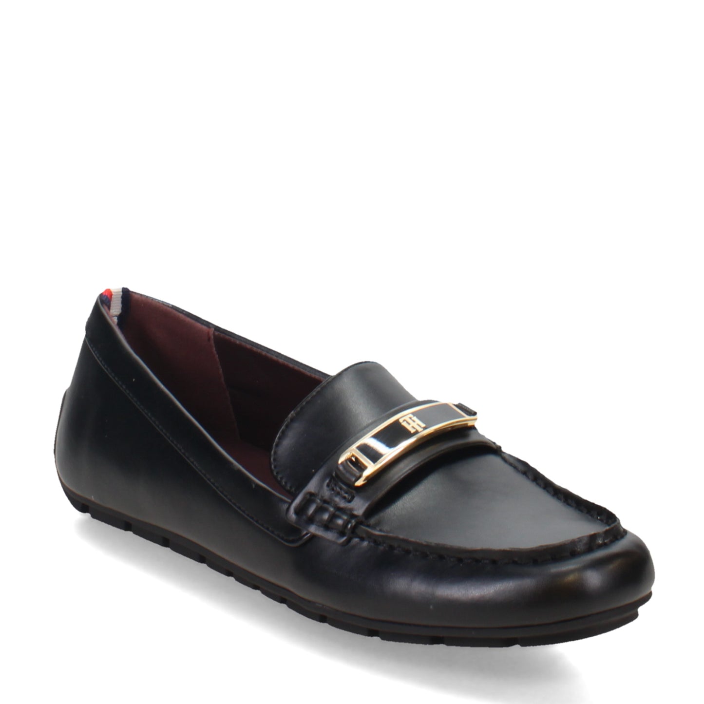 Peltz Shoes  Women's Tommy Hilfiger Kyria Loafer BLACK KYRIA2-BLK01