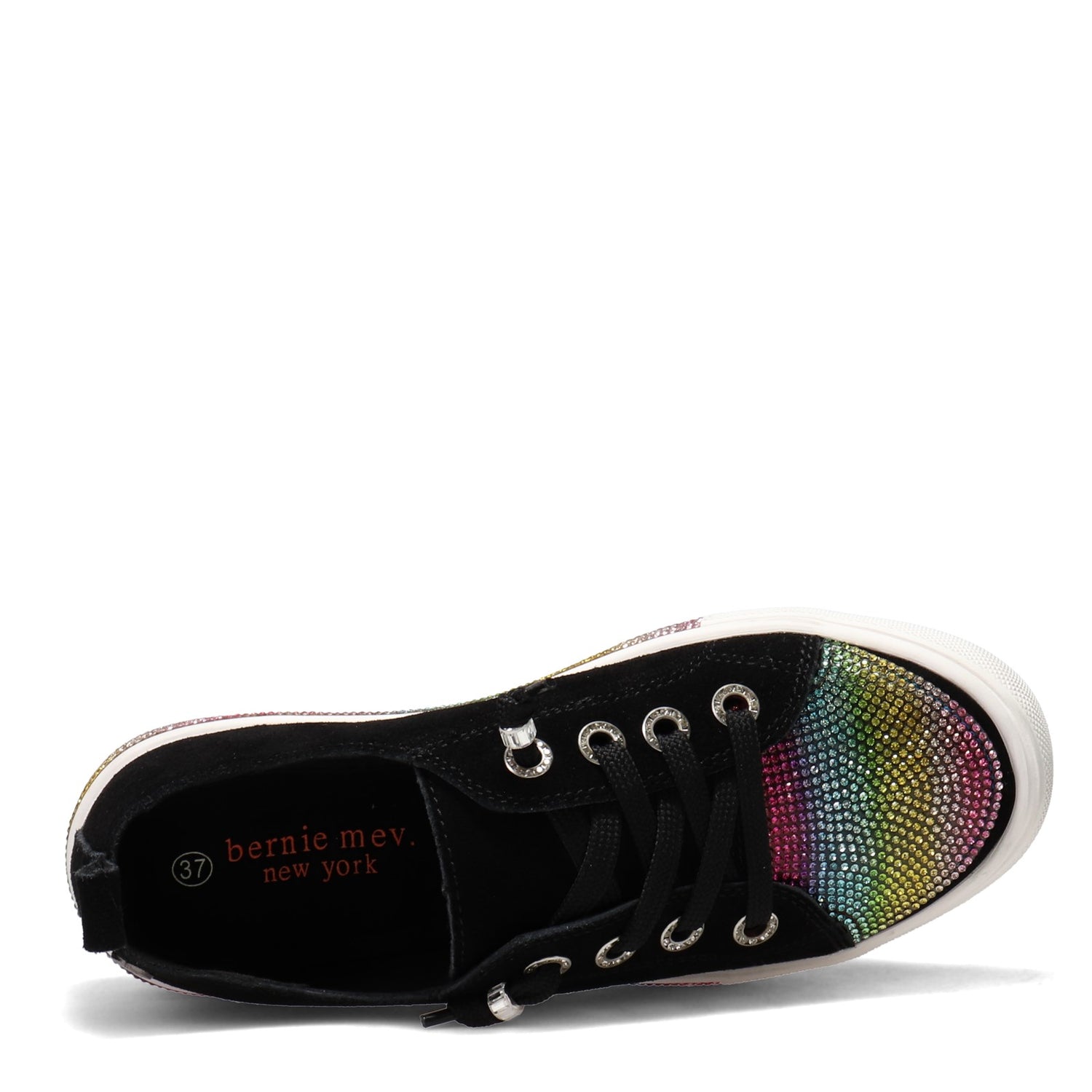 Peltz Shoes  Women's Bernie Mev Kite Sneaker BLACK KITE-BLACK