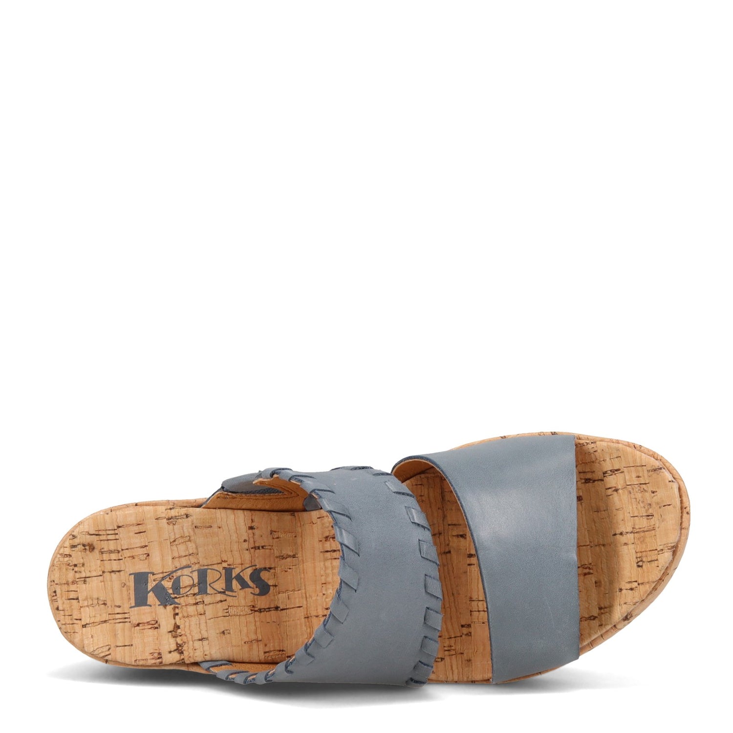 Peltz Shoes  Women's KORKS Kendri Sandal Light Blue KR0000804