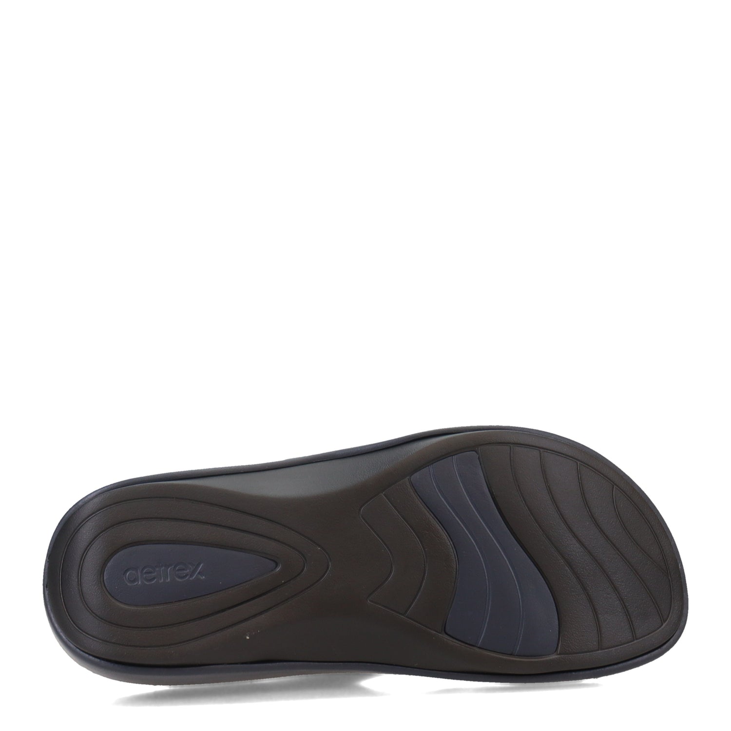Peltz Shoes  Women's Aetrex Maui Sandal NAVY L2005W