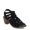 Peltz Shoes  Women's Eric Michael Lara Sandal BLACK LARA-BLACK