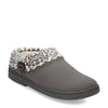 Peltz Shoes  Women's Clarks Knit Collar Slipper GREY LB1144-1461