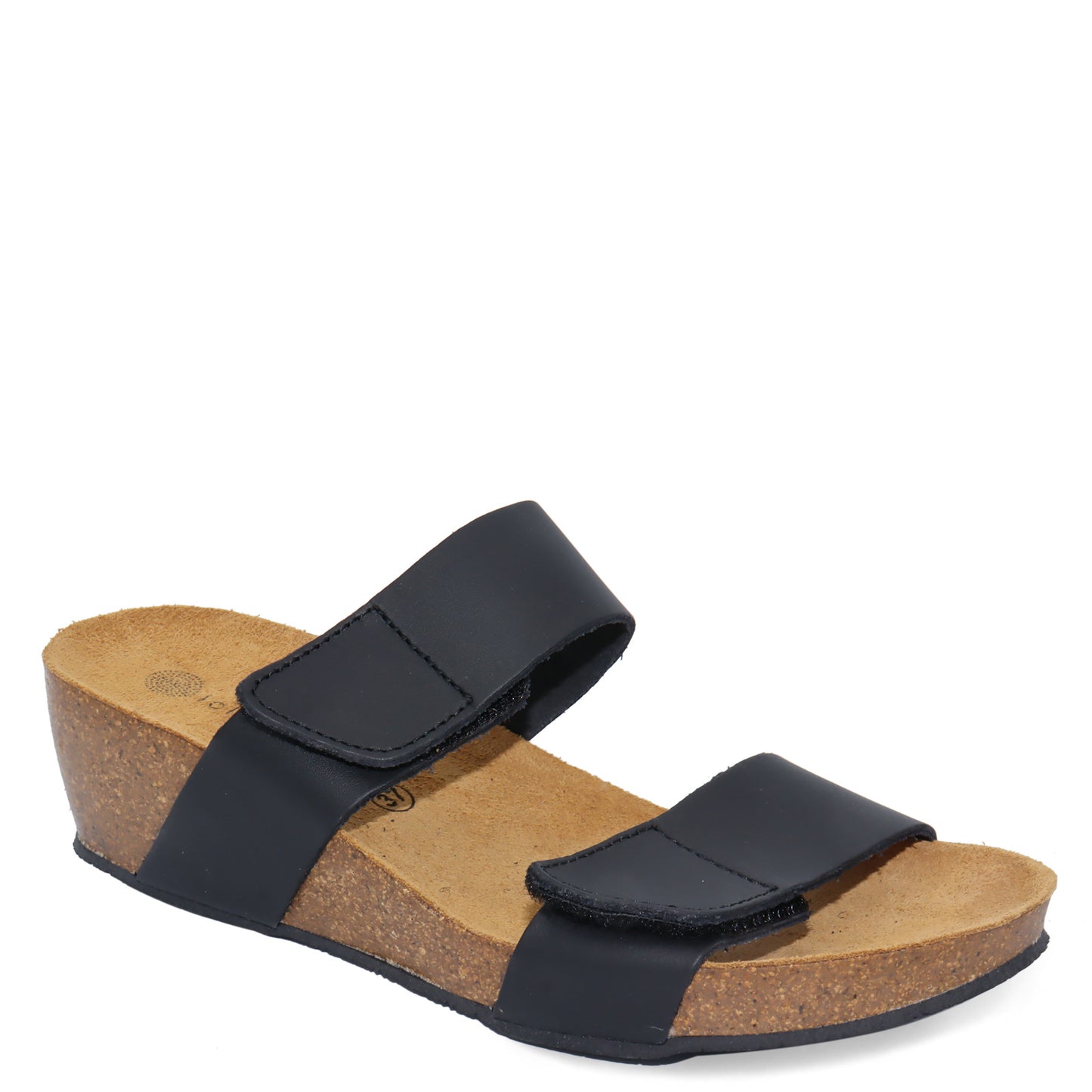 Peltz Shoes  Women's Eric Michael Liat Sandal BLACK LIAT BLACK LE