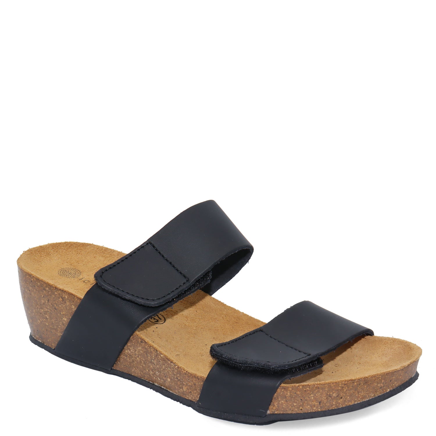 Peltz Shoes  Women's Eric Michael Liat Sandal BLACK LIAT BLACK LE