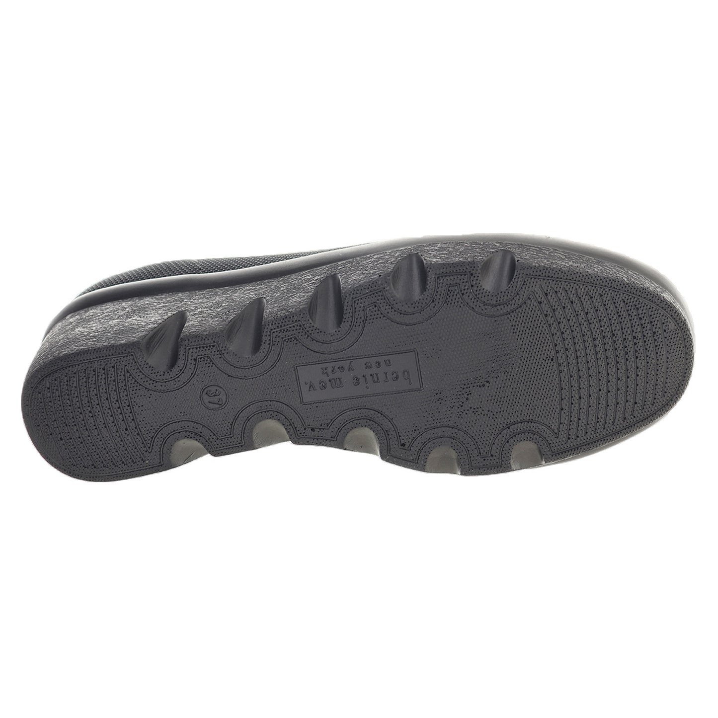 Peltz Shoes  Women's Bernie Mev Lihi Shiloh Slip-On BLACK LIHI SHILOH BK