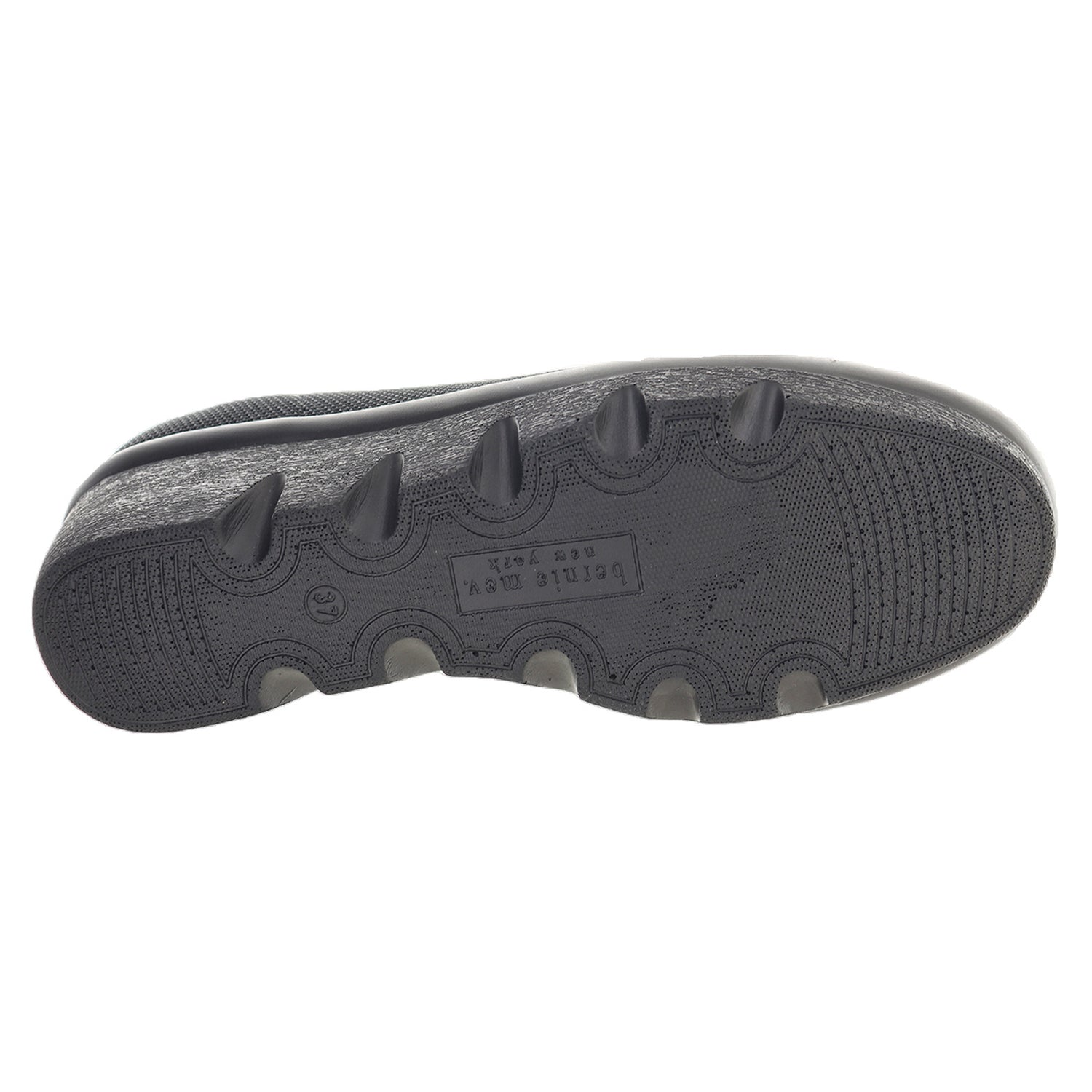 Peltz Shoes  Women's Bernie Mev Lihi Shiloh Slip-On BLACK LIHI SHILOH BK