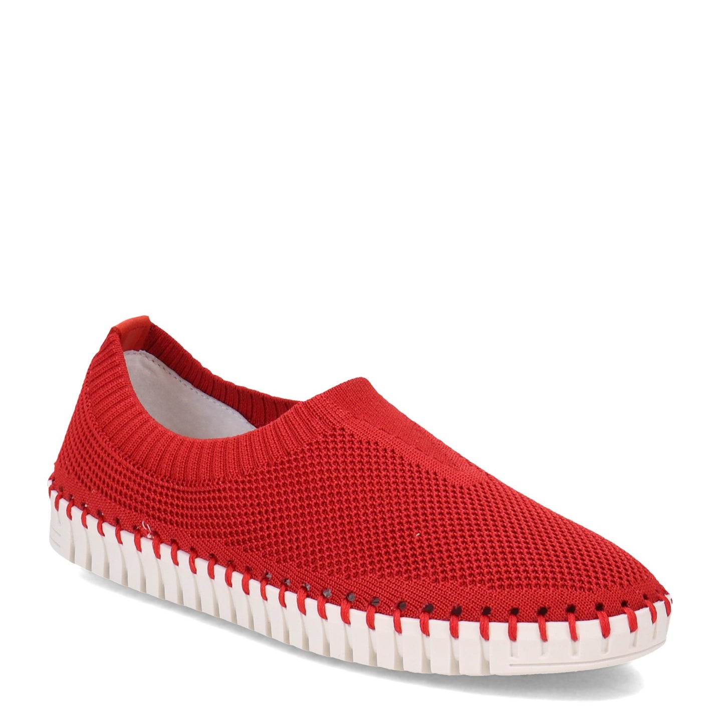 Peltz Shoes  Women's Eric Michael Lucy Slip-On RED BEAN LUCY-RED