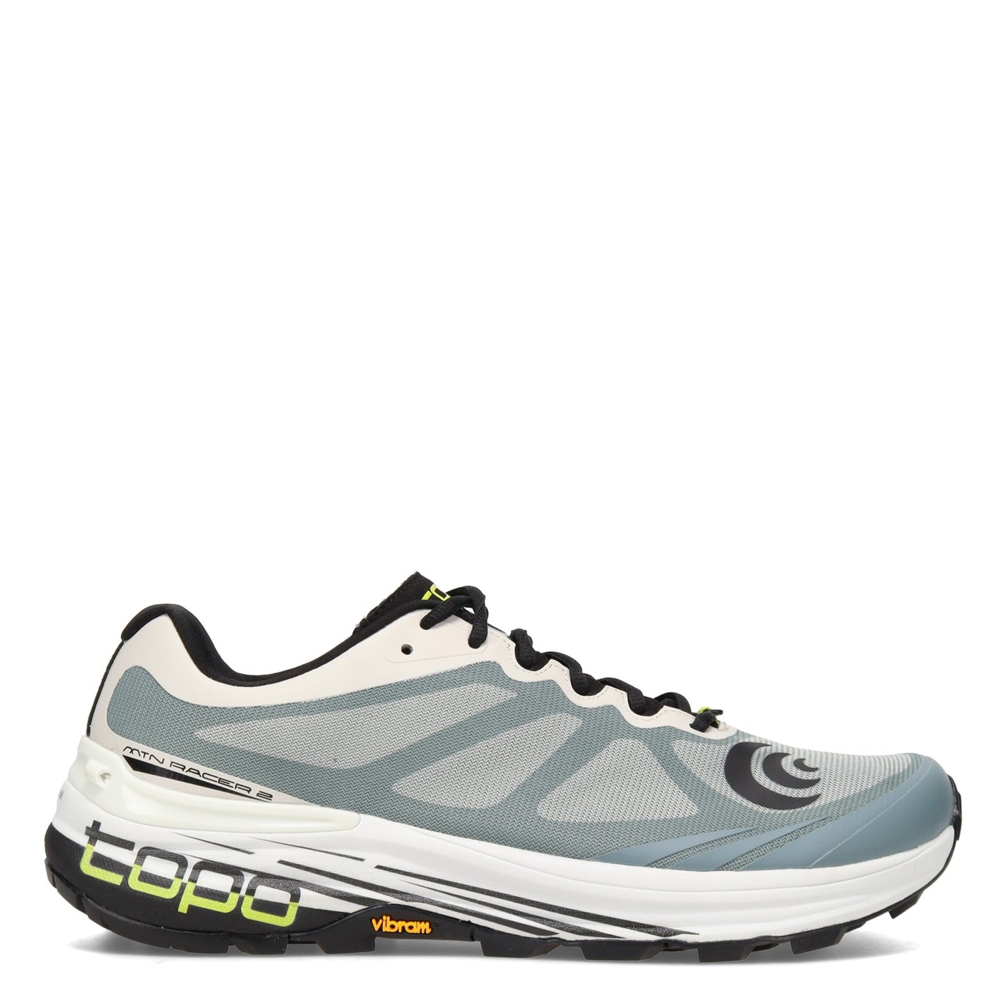 Peltz Shoes  Men's Topo MTN Racer 2 Trail Running Shoe BONE BLACK M047-BB