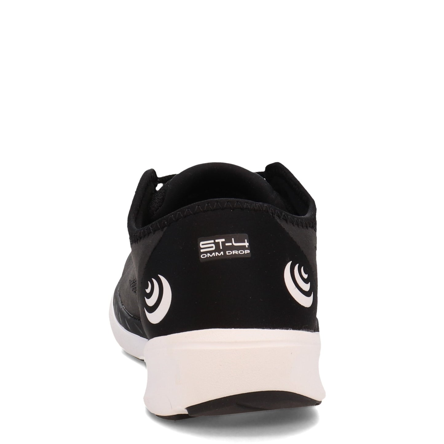 Peltz Shoes  Men's Topo ST-4 Running Shoe BLACK / WHITE M050-BW