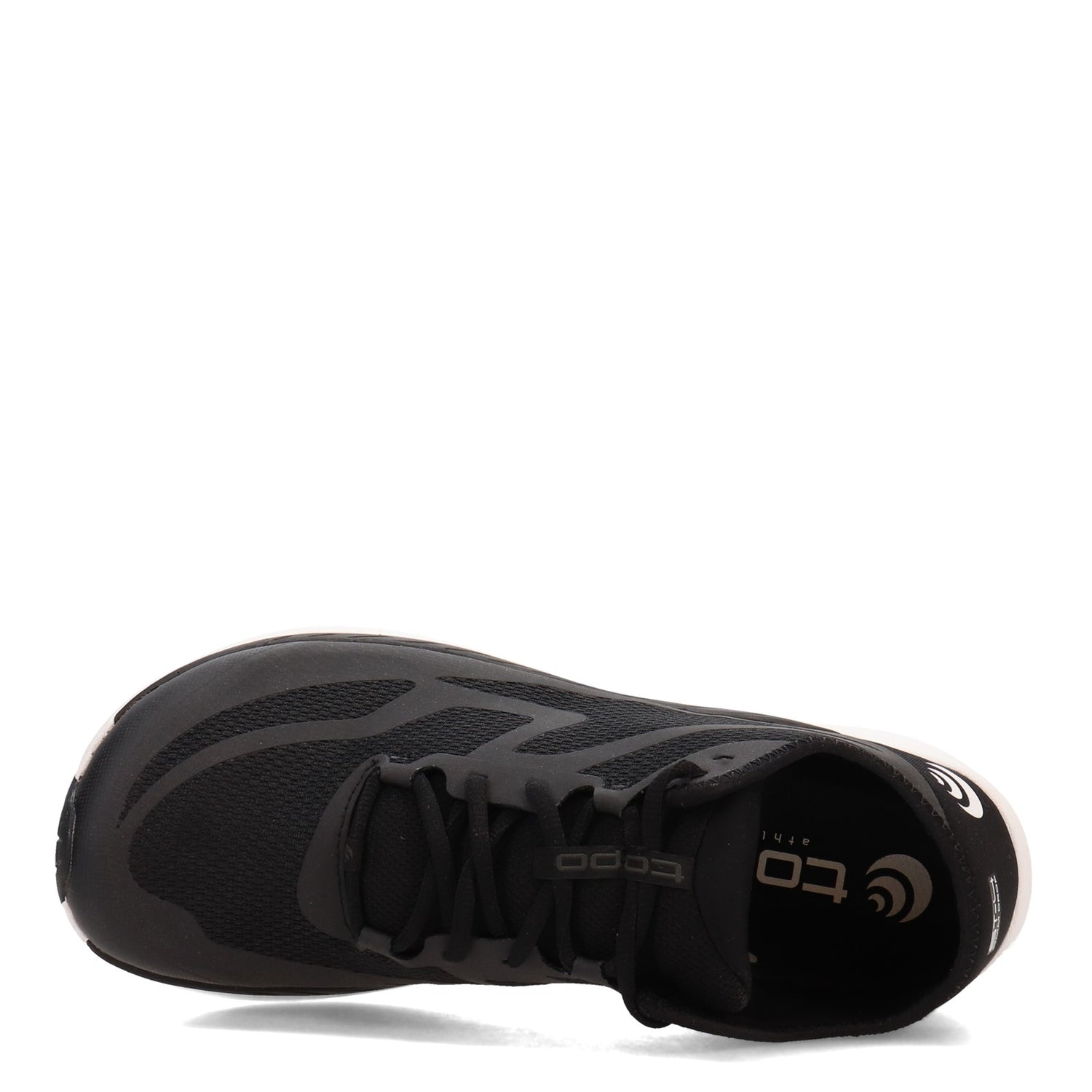 Peltz Shoes  Men's Topo ST-4 Running Shoe BLACK / WHITE M050-BW
