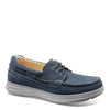 Peltz Shoes  Men's Samuel Hubbard New Endeavor Boat Shoe DRIFTWOOD BLUE M1500-106