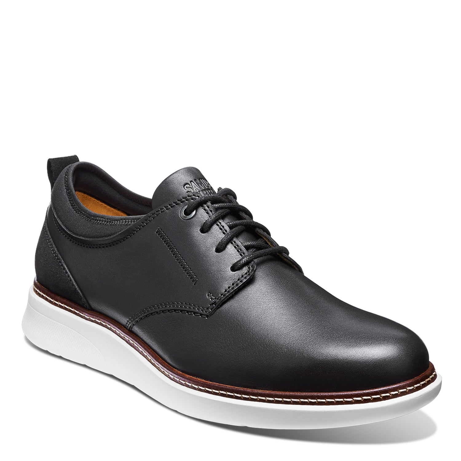 Peltz Shoes  Men's Samuel Hubbard Rafael Lace-Up Black Leather M2165-048