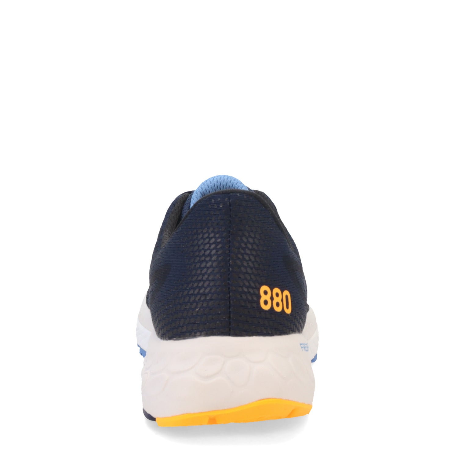 Peltz Shoes  Men's New Balance Fresh Foam 880v13 Running Shoe NB NAVY/HERITAGE BLUE/HOT MARIGOLD M880N13