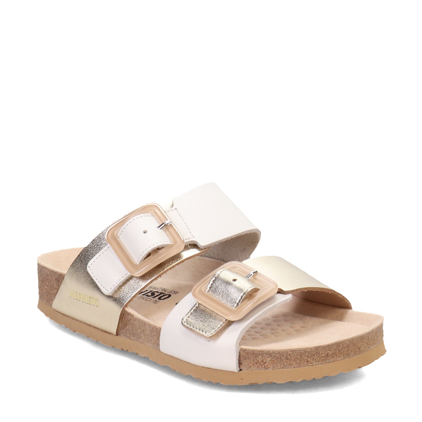 Peltz Shoes  Women's Mephisto Madison Sandal WHITE MADISON-107