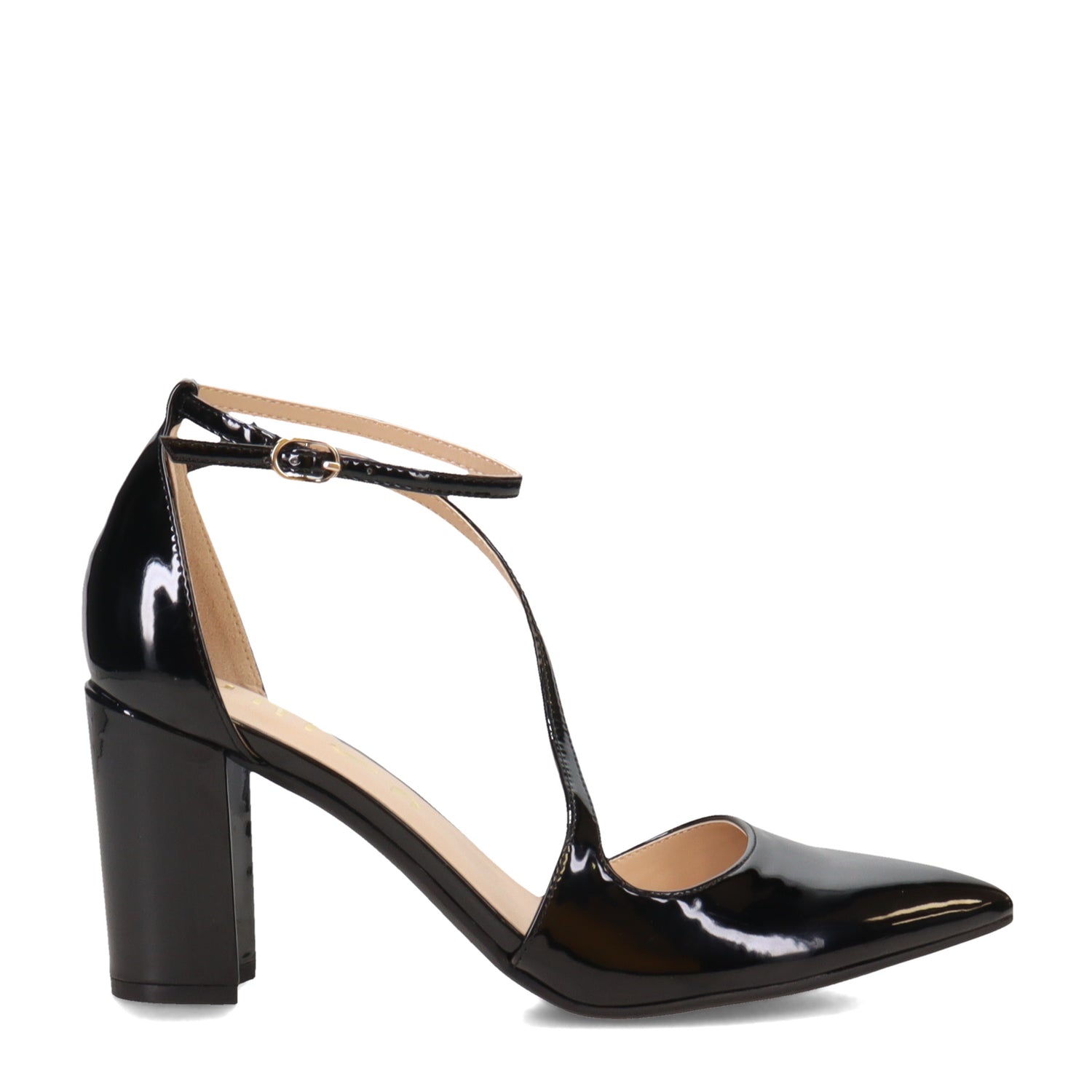 Peltz Shoes  Women's Unisa Mailie Pump BLACK PATENT MAILIE-001
