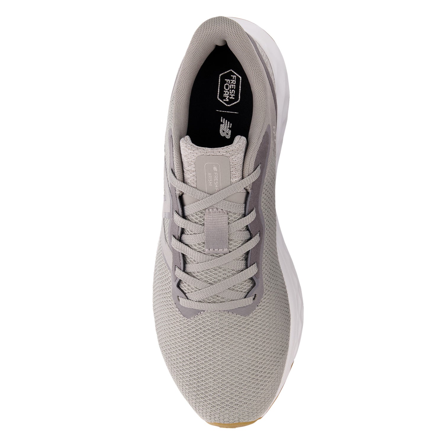 Peltz Shoes  Men's New Balance Arishi Fresh Foam v4 Running Shoe Grey/White/Black MARISEG4