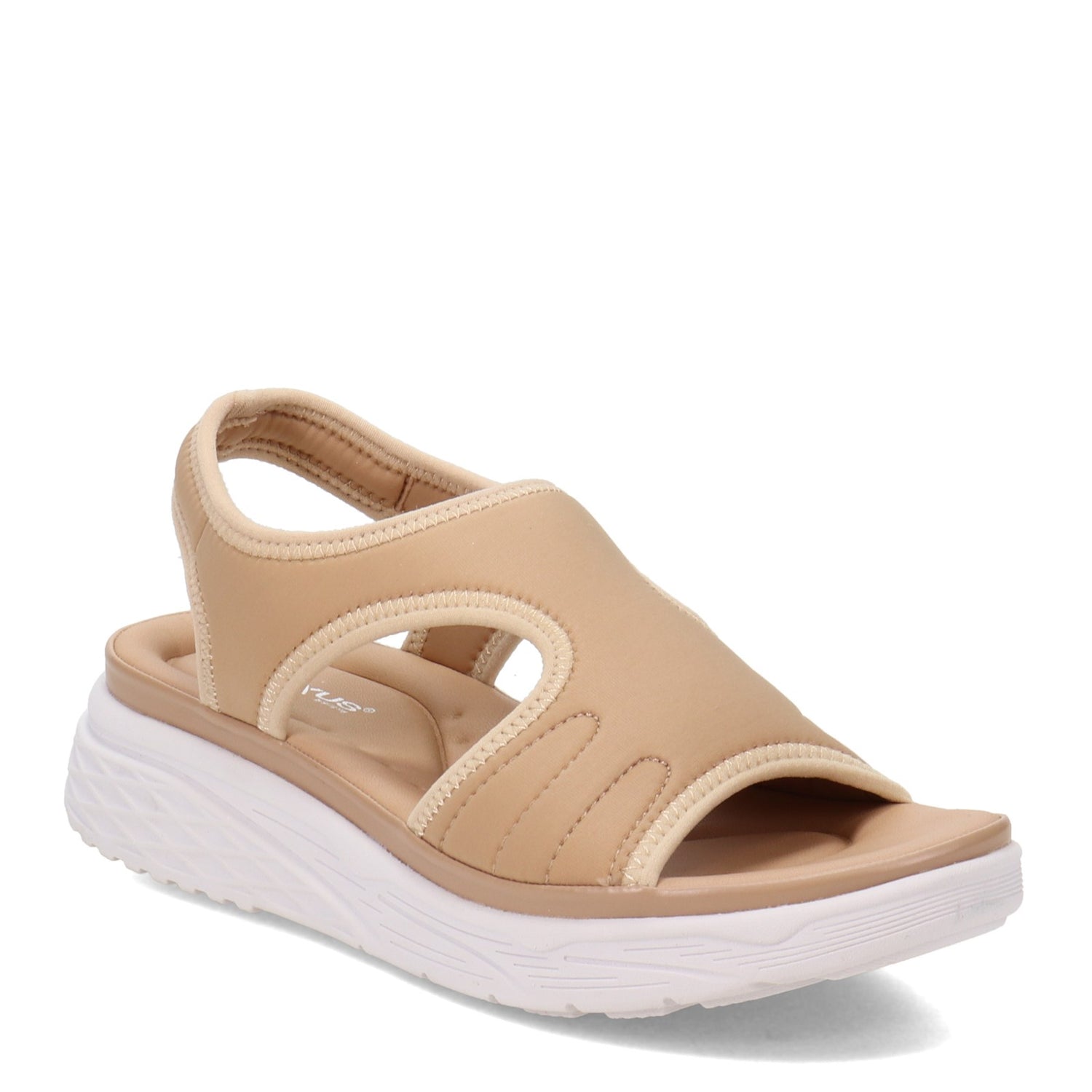 Peltz Shoes  Women's Flexus Marshmello Sandal Beige MARSHMELLO-BGE