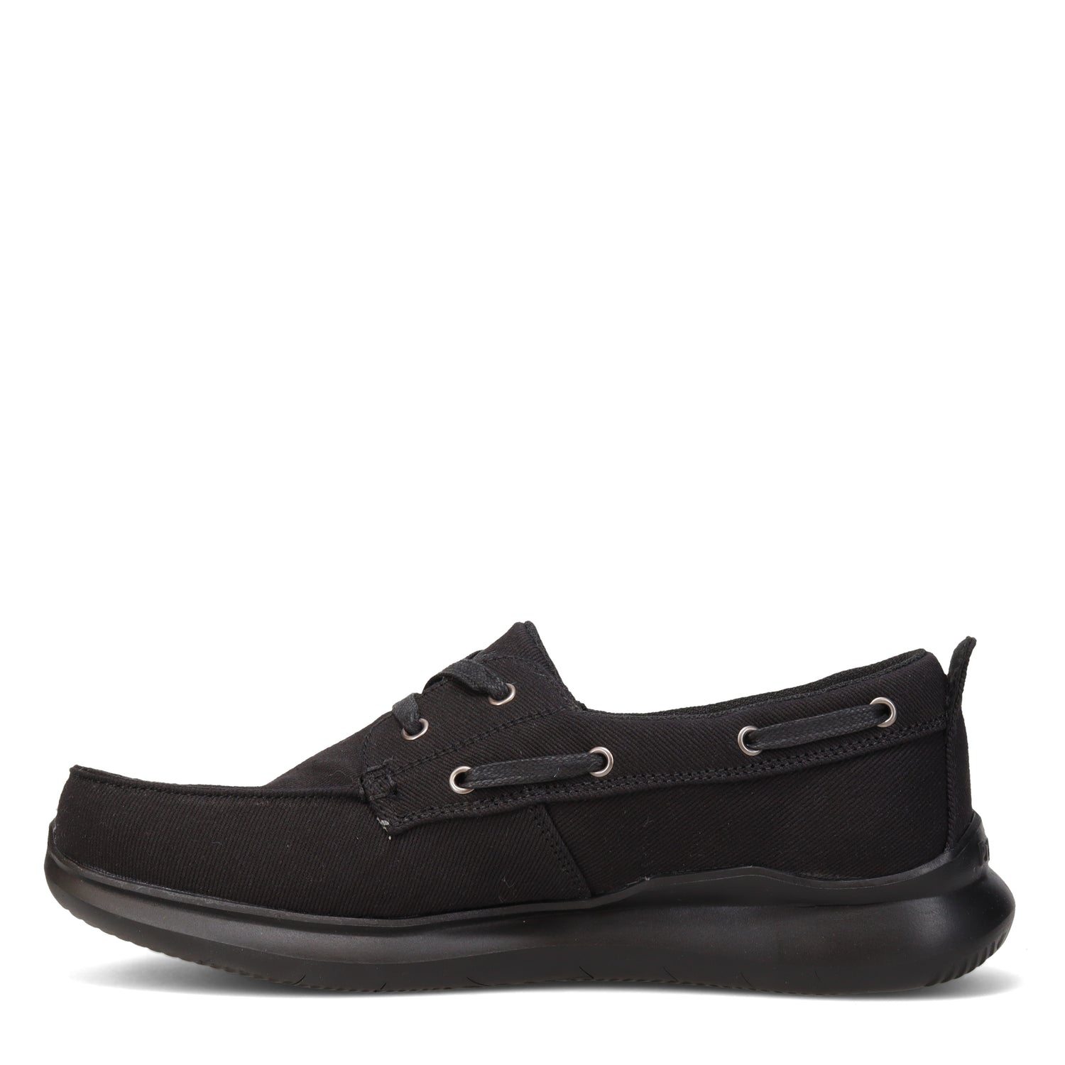 Peltz Shoes  Men's Propet Viasol Lace Boat Shoe BLACK MCX042C-BLK