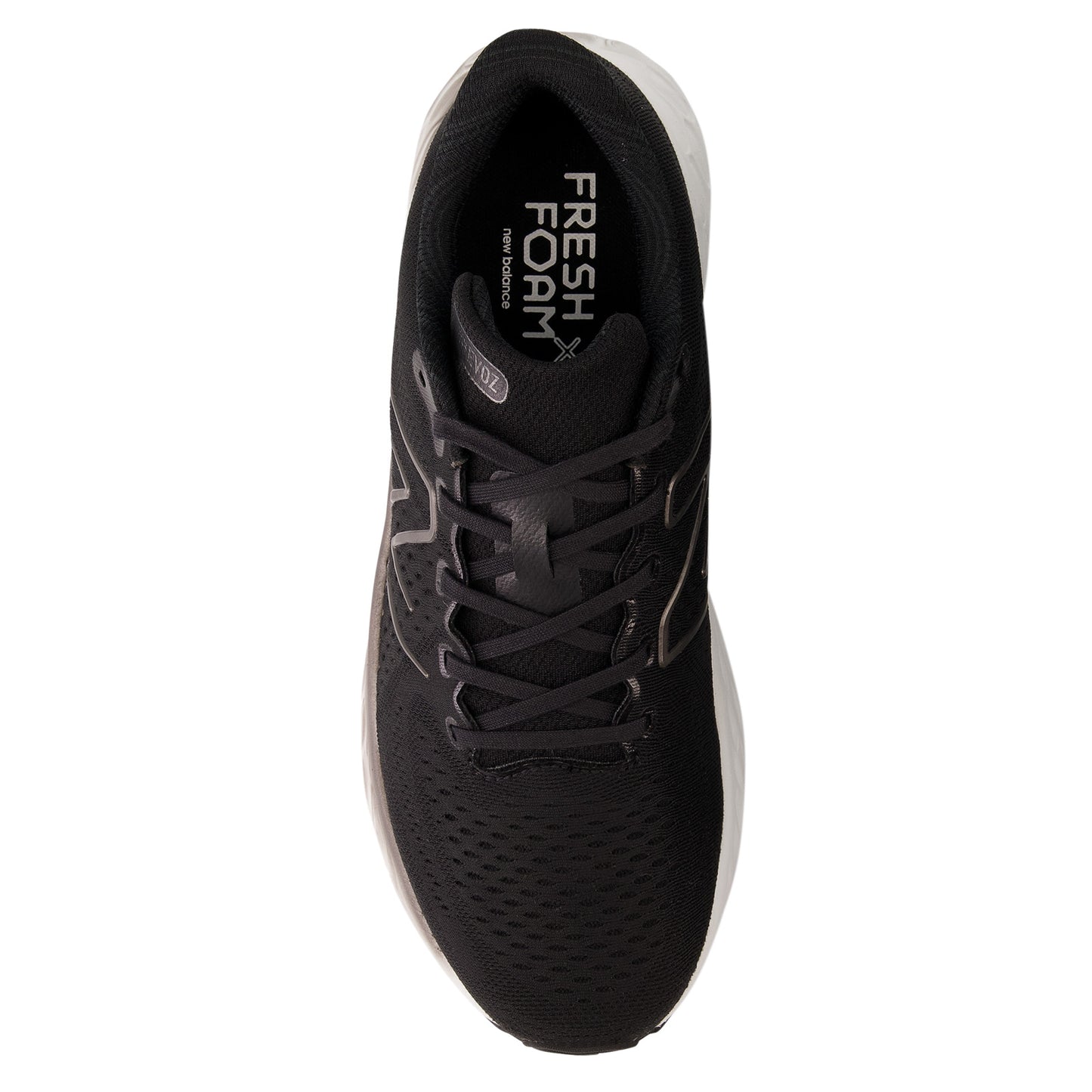 Peltz Shoes  Men's New Balance Fresh Foam EVOZ v3 Running Shoe BLACK/SILVER METALLIC MEVOZLK3