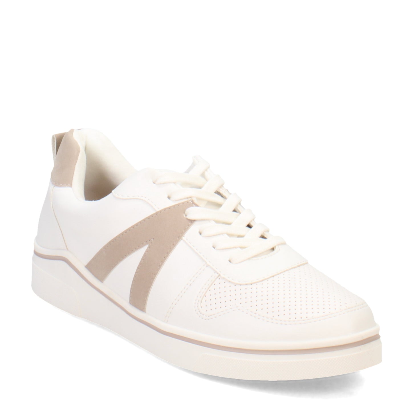 Peltz Shoes  Women's MIA Alta Sneaker White/Cement MH-1190-WHITE