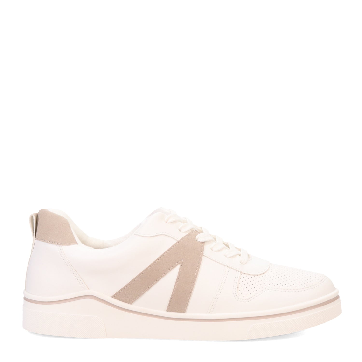 Peltz Shoes  Women's MIA Alta Sneaker White/Cement MH-1190-WHITE