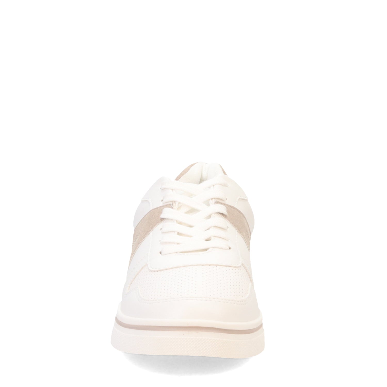 Peltz Shoes  Women's MIA Alta Sneaker White/Cement MH-1190-WHITE