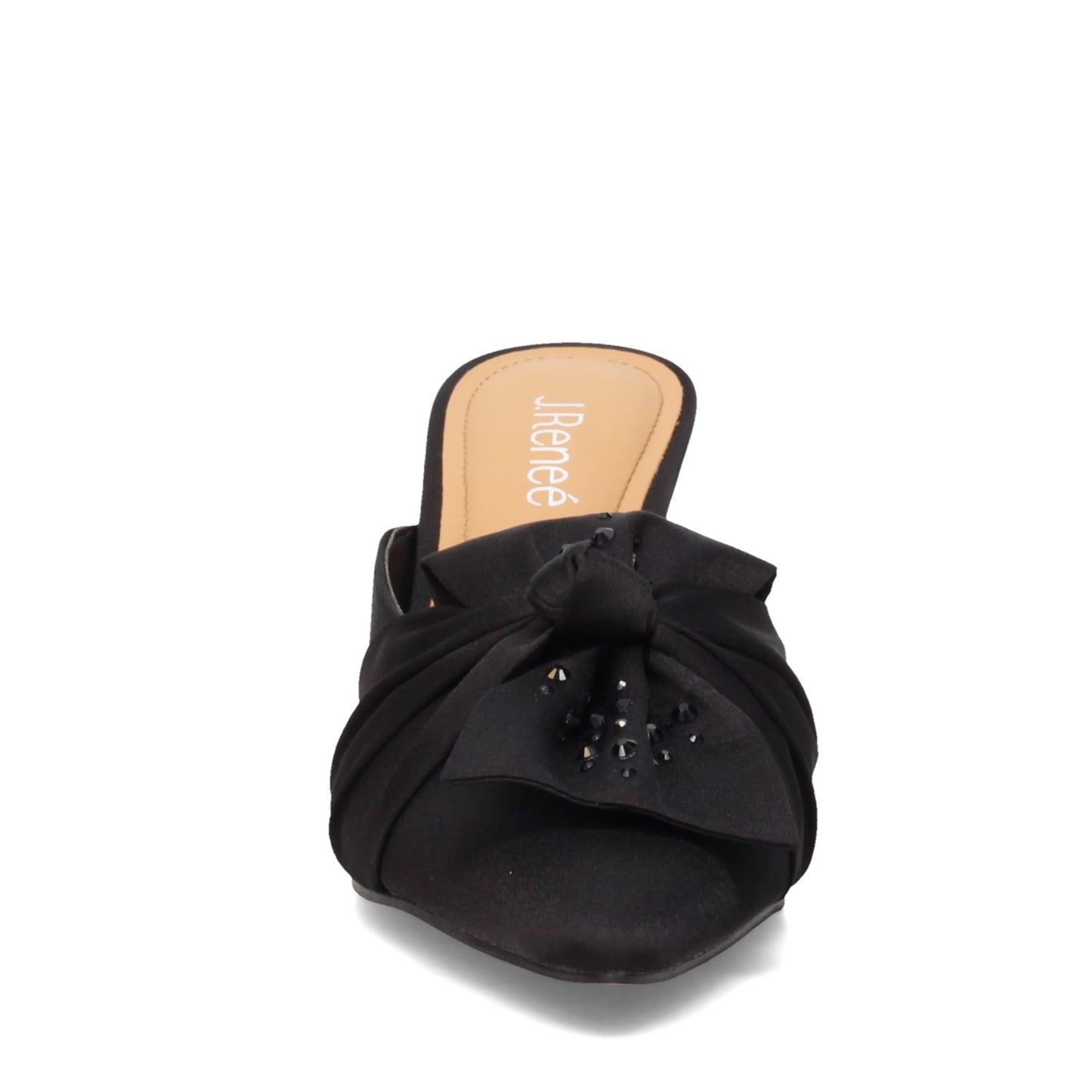 Peltz Shoes  Women's J Renee Mianna Slide Black MIANNA-BLACK