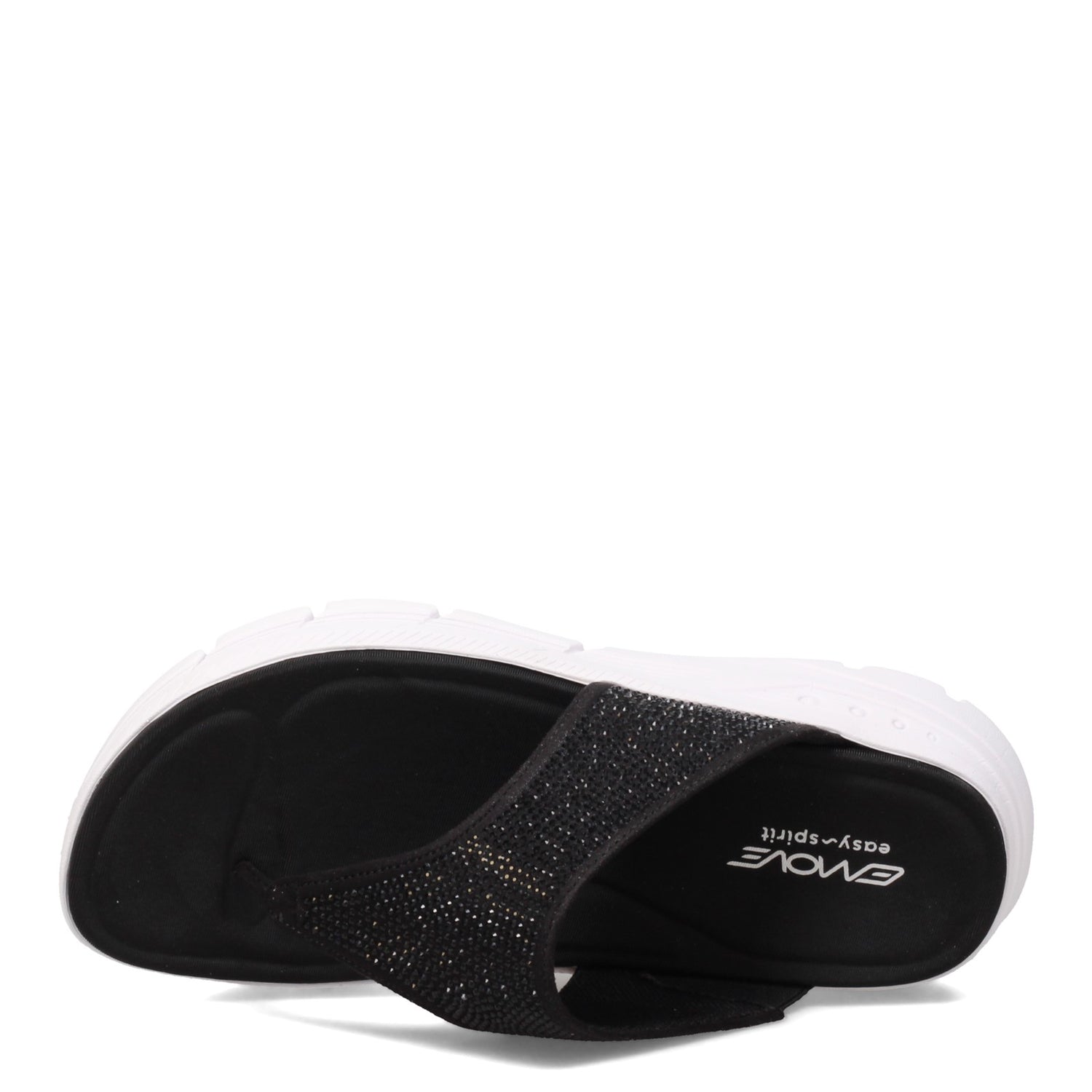 Peltz Shoes  Women's Easy Spirit Moon Emove Sandal BLACK MOON2-BLK01