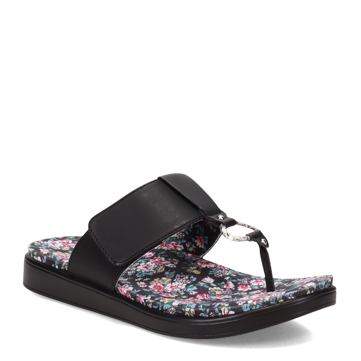 Peltz Shoes  Women's Alegria Moxi Sandal Black MOX-7541