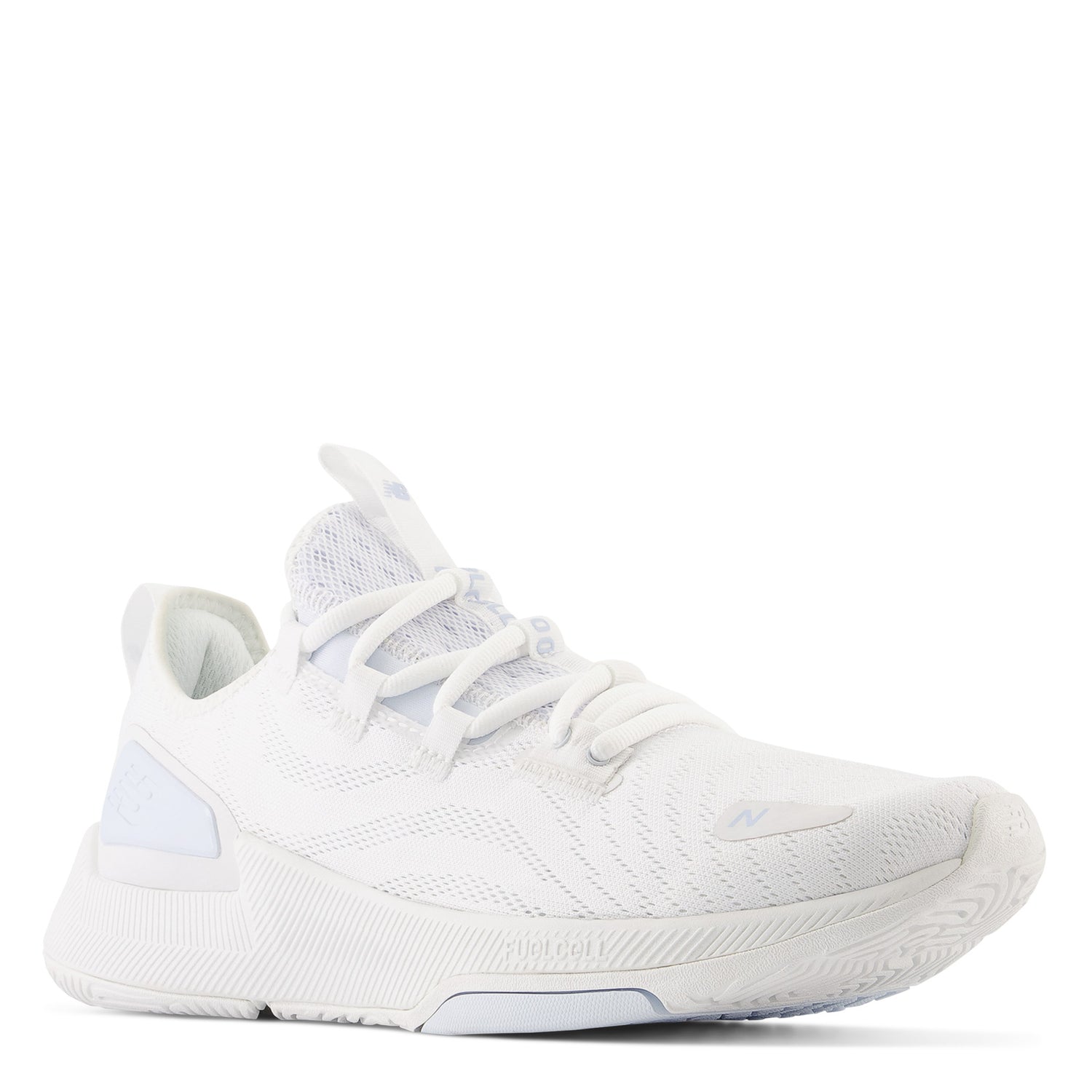 Peltz Shoes  Men's New Balance FuelCell Trainer v2 Sneaker WHITE/ICE MXM100W2