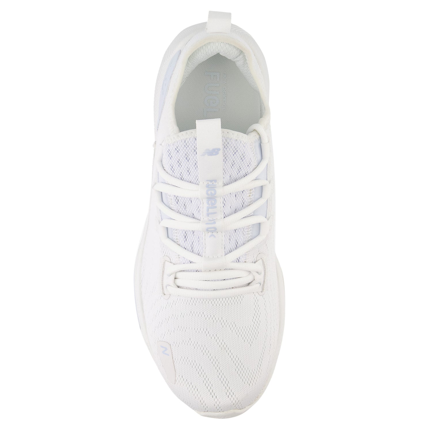 Peltz Shoes  Men's New Balance FuelCell Trainer v2 Sneaker WHITE/ICE MXM100W2