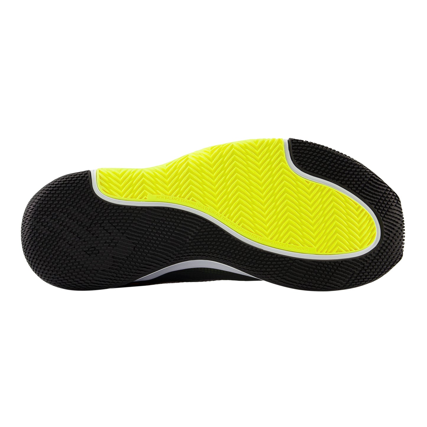 Peltz Shoes  Men's New Balance DynaSoft TRNR v2 Training Shoe BLACKTOP/YELLOW MXTRNRN2