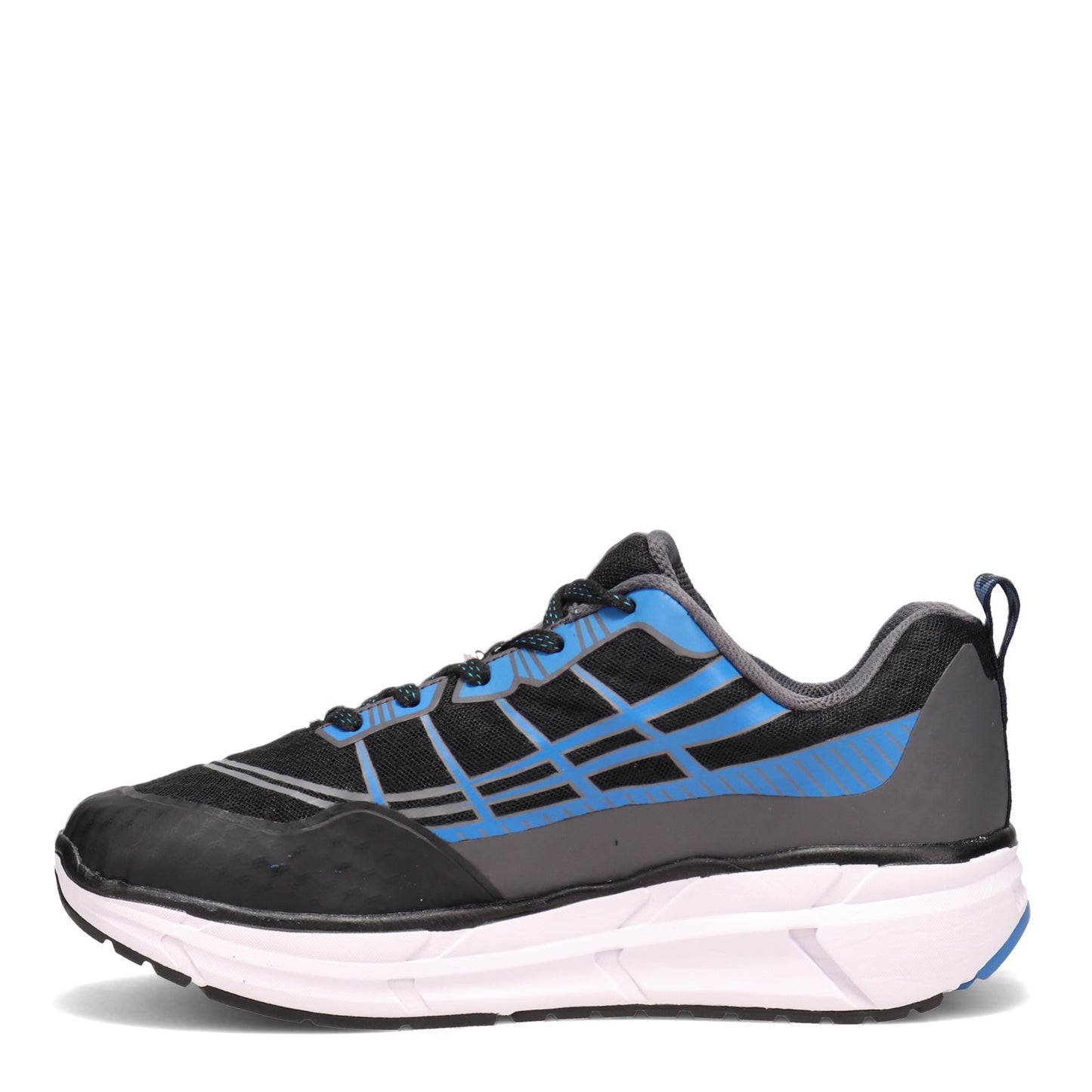 Peltz Shoes  Men's Propet Ultra Lace Walking Shoe BLACK / BLUE MAA202M-BLB