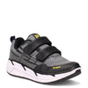 Peltz Shoes  Men's Propet Ultra Strap Walking Shoe GREY BLACK MAA203M-GYB