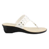 Peltz Shoes  Women's Onex Mermaid Wedge Sandals WHITE MERMAID WHITE