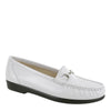 Peltz Shoes  Women's SAS Metro Slip-On Loafer WHITE METRO WHITE
