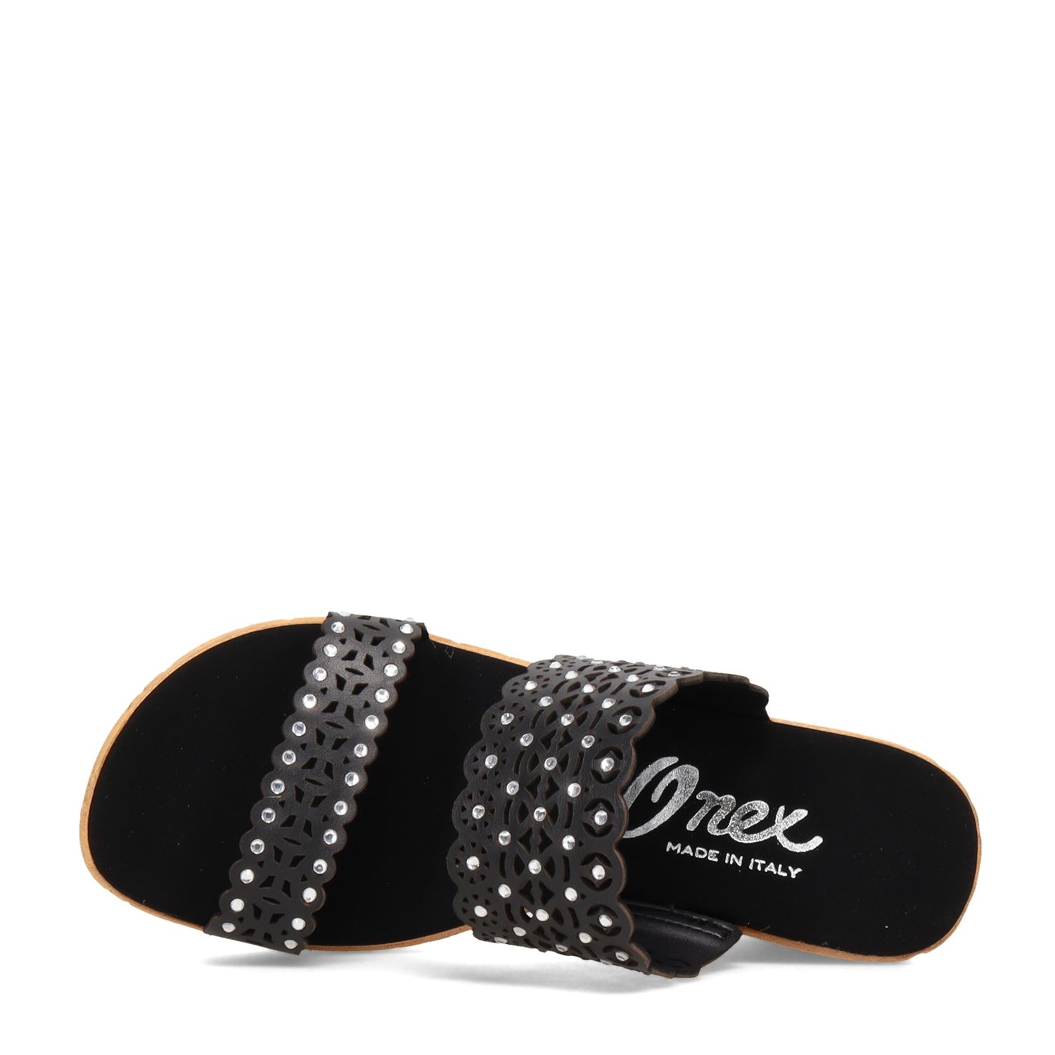 Peltz Shoes  Women's Onex Monette Sandal BLACK MONETTE-BLACK