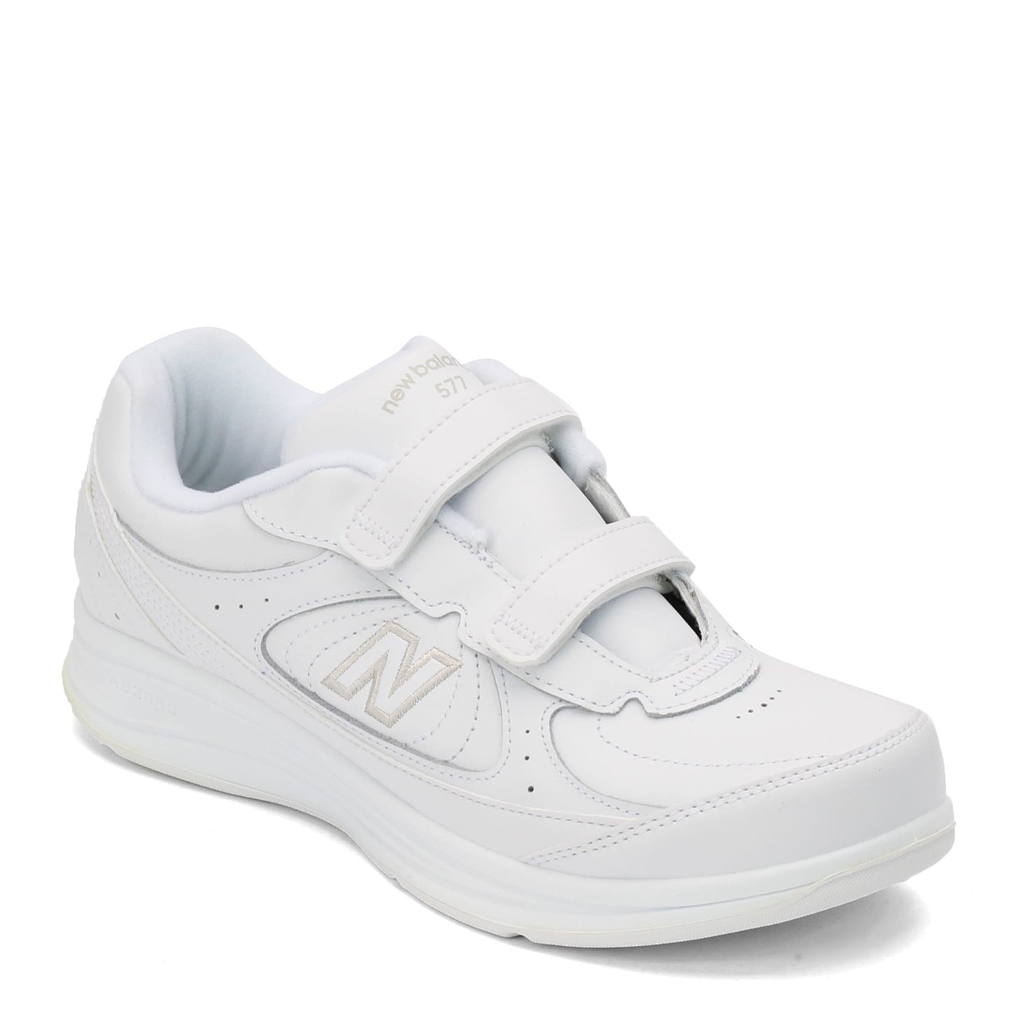 Peltz Shoes  Men's New Balance MW577 Strap Walking Shoe WHITE MW577VW