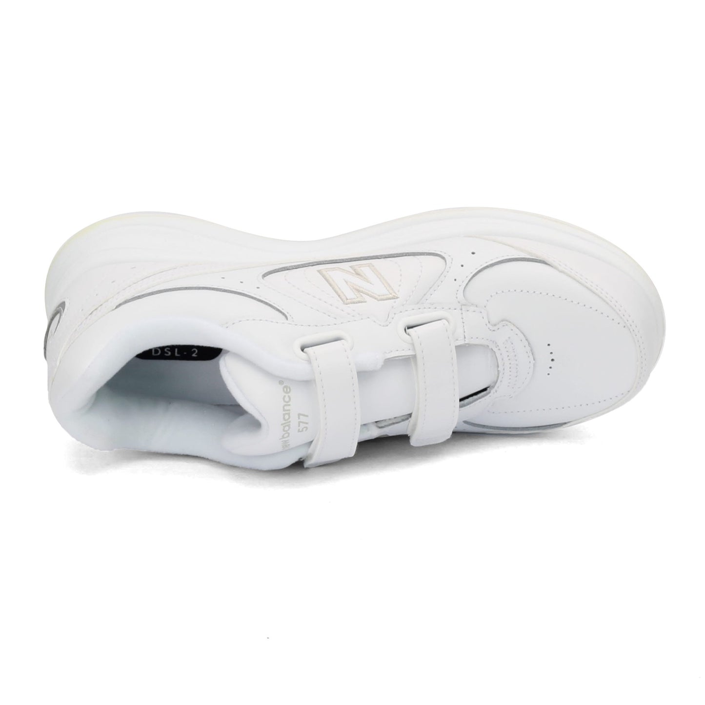 Peltz Shoes  Men's New Balance MW577 Strap Walking Shoe WHITE MW577VW