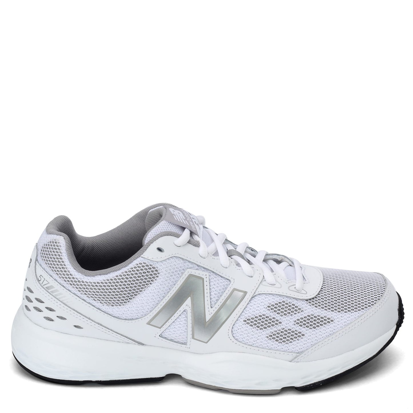 Peltz Shoes  Men's New Balance 517v1 Training Shoe WHITE SILVER MX517WR1