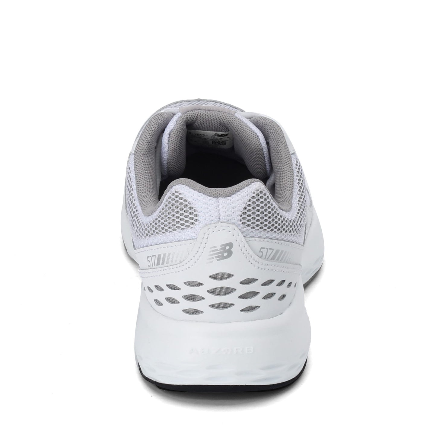 Peltz Shoes  Men's New Balance 517v1 Training Shoe WHITE SILVER MX517WR1