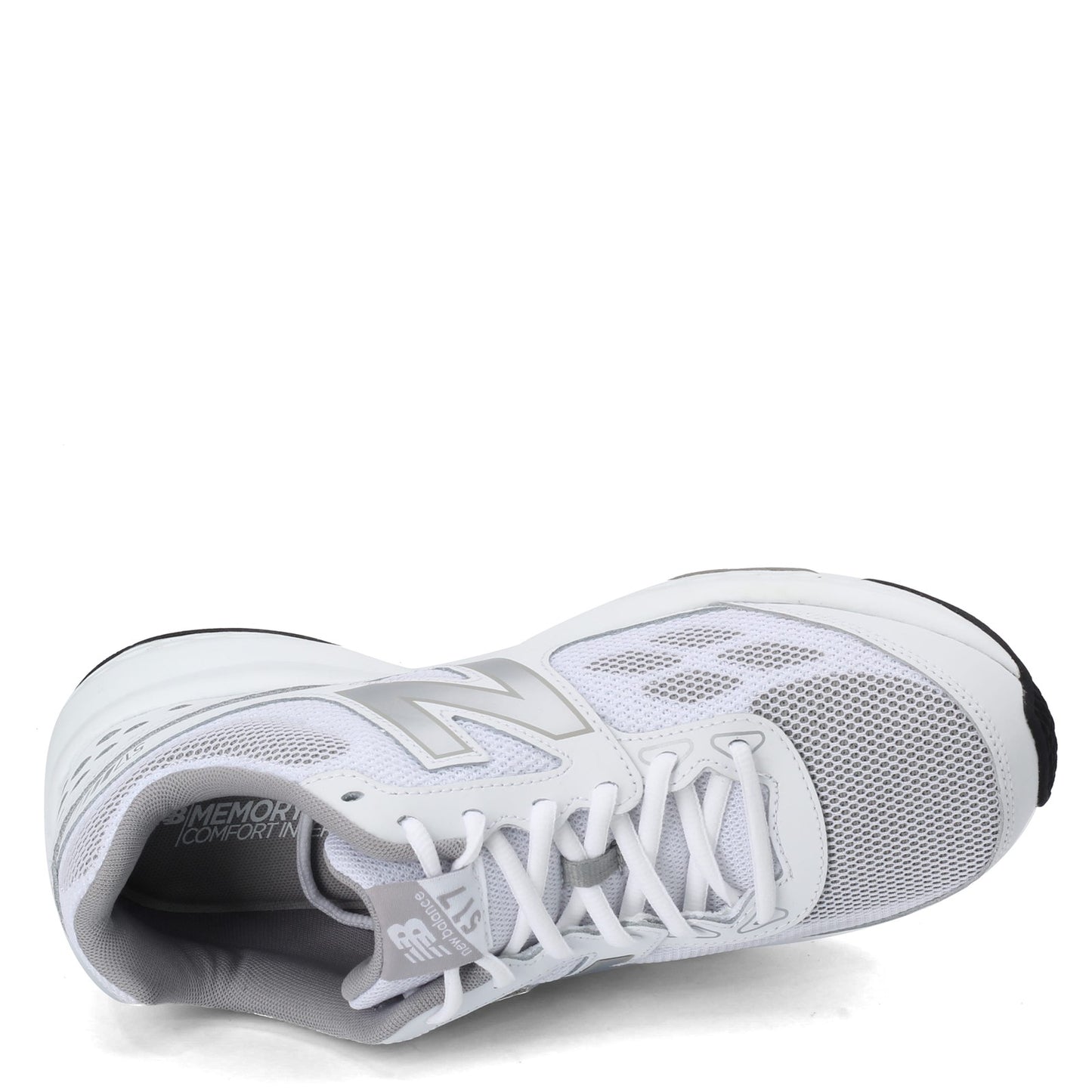 Peltz Shoes  Men's New Balance 517v1 Training Shoe WHITE SILVER MX517WR1